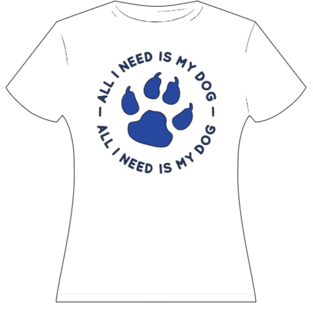 Custom-Made All I Need Is My Dog T-Shirt - Picture 5 of 11